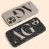 Oversized Leopard Custom Initials iPhone Case